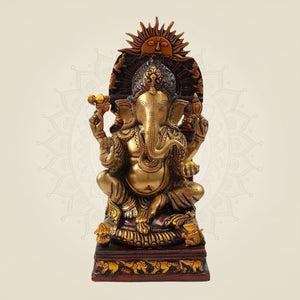 Handcrafted Brass Lord Ganesha Murti