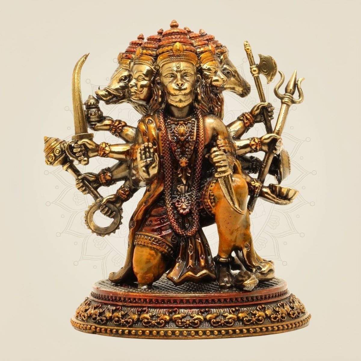 Small brass Hanuman idol