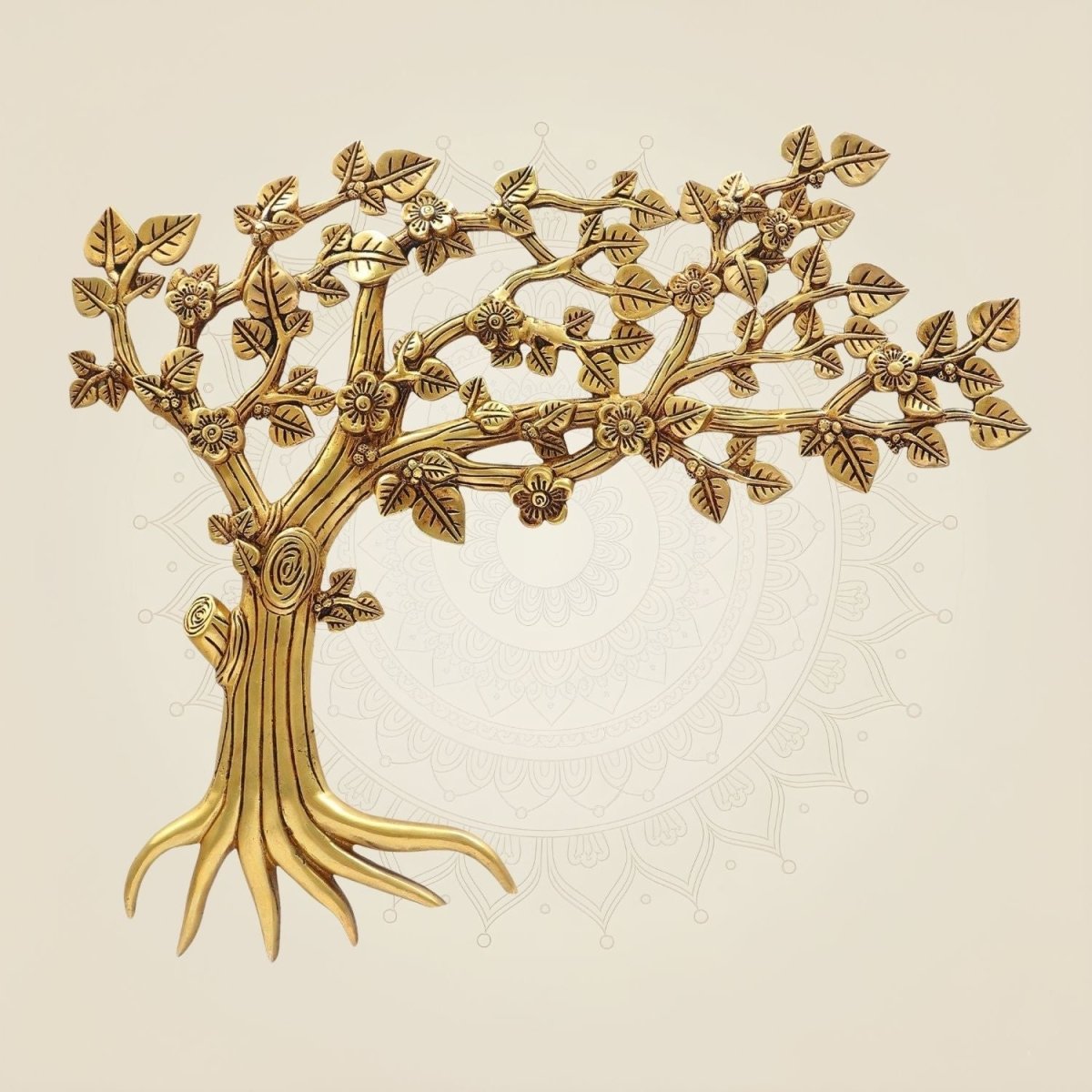 Handcrafted Brass Wall Tree Art - Luxeartisanship
