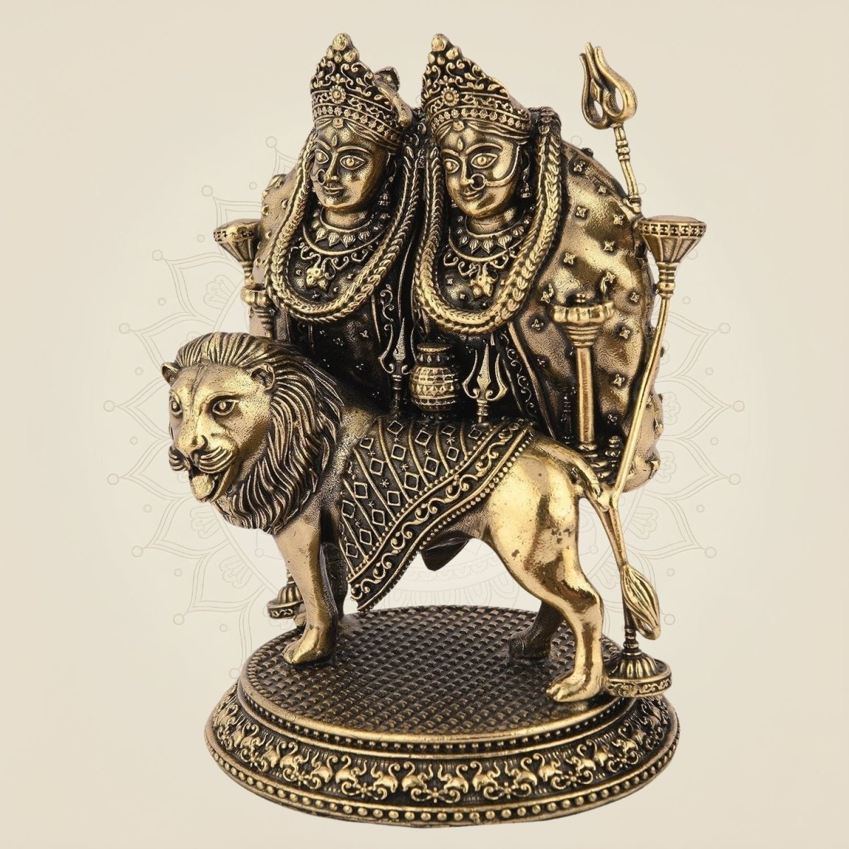 Chamunda Mata Brass Decor