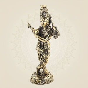 Krishna Brass Idol 9.5"