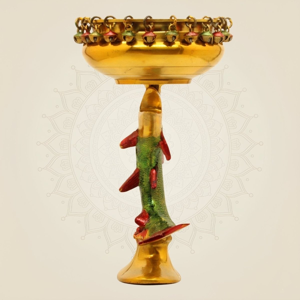 Handcrafted Multicolor Brass Fish Urli Bowl – Designer Decorative 10.75 - Luxeartisanship