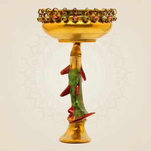 Handcrafted Multicolor Brass Fish Urli Bowl – Designer Decorative 10.75 - Luxeartisanship