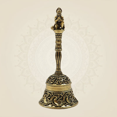 Handcrafted Pure Brass Pooja Bell 4.5