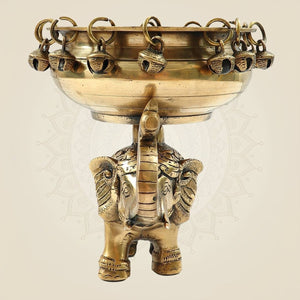 Heavy Brass Decorative Vessel