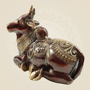 Brass Nandi Statue