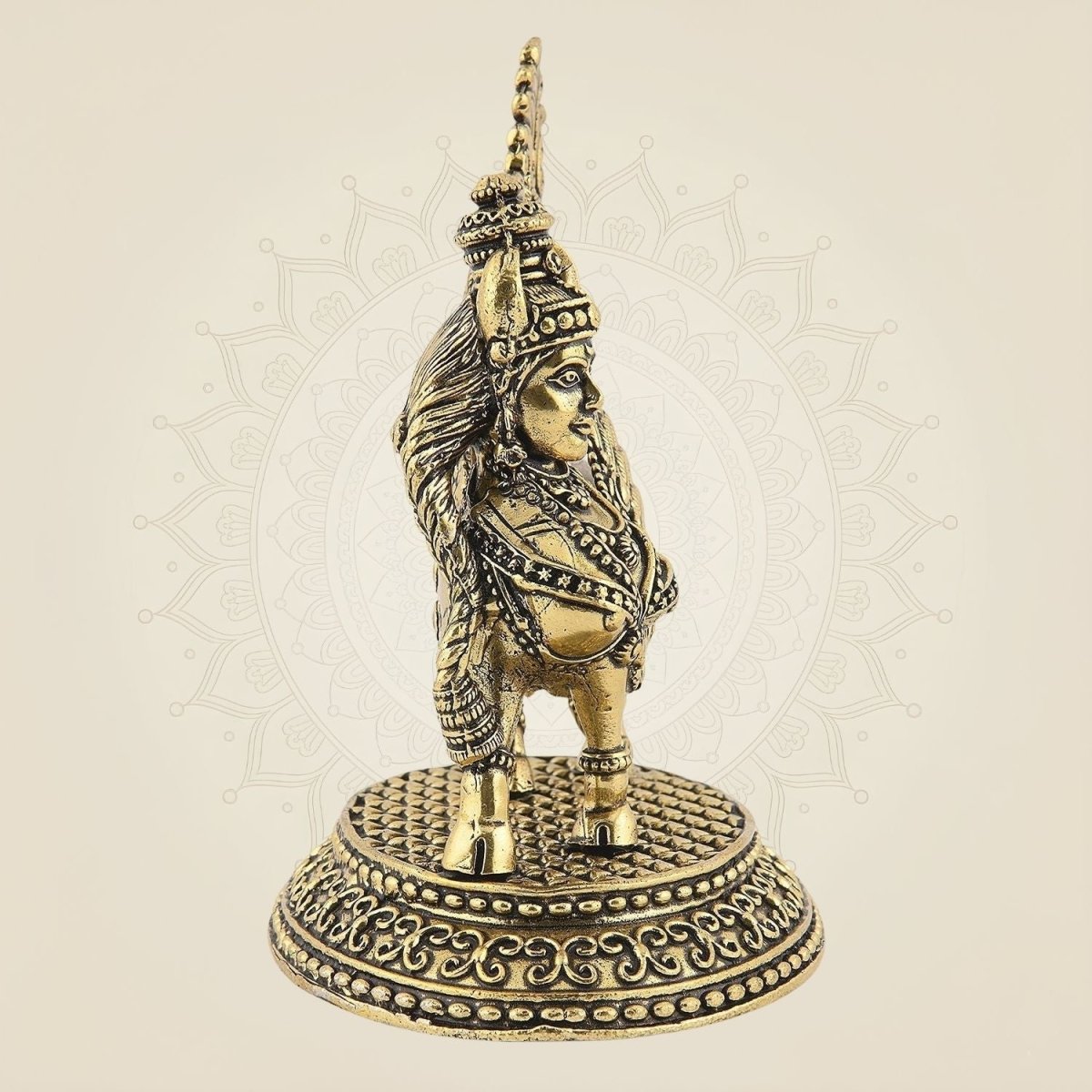 Brass Kamdhenu Cow Statue
