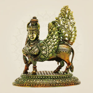 Brass Kamdhenu Cow Idol