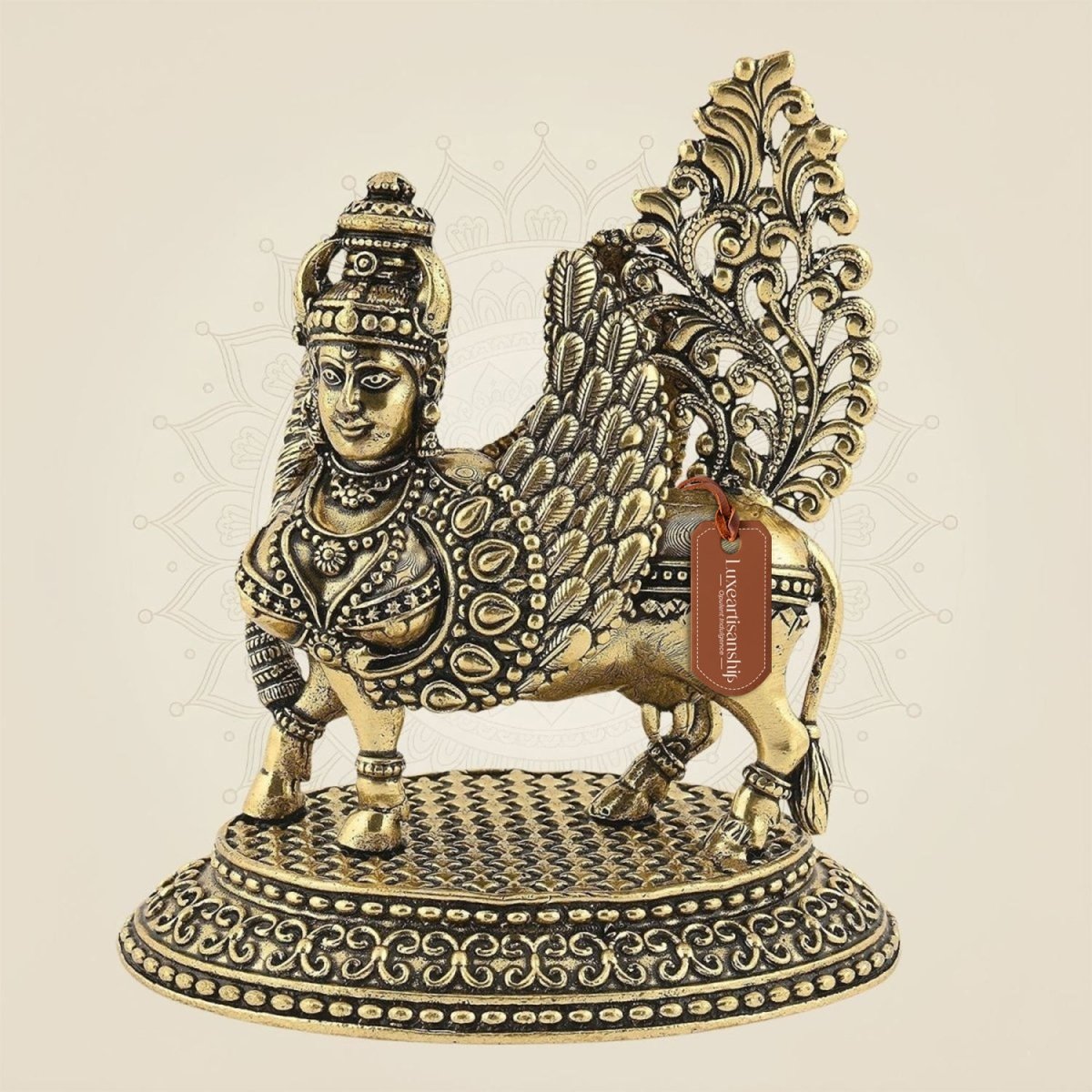 Brass Kamdhenu Cow Murti