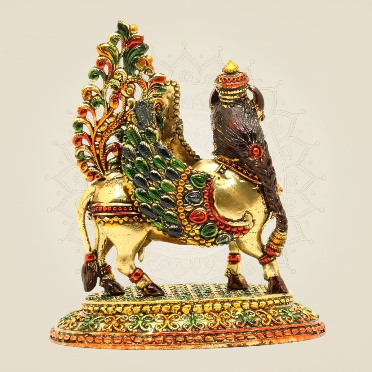 Brass Kamdhenu Cow Idol