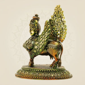Brass Kamdhenu Cow Idol