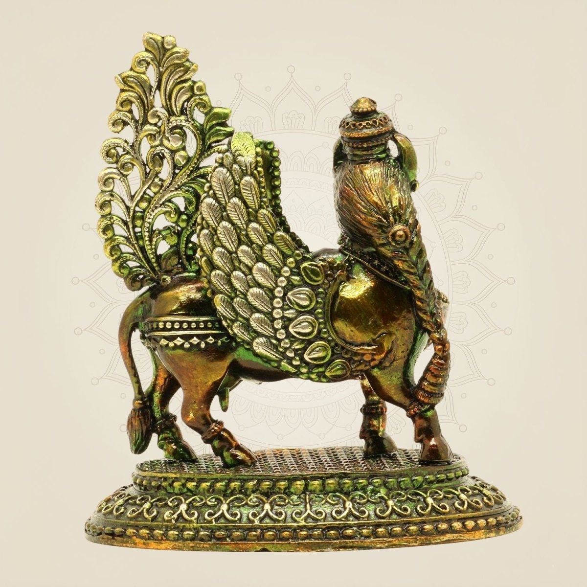 Brass Kamdhenu Cow Idol