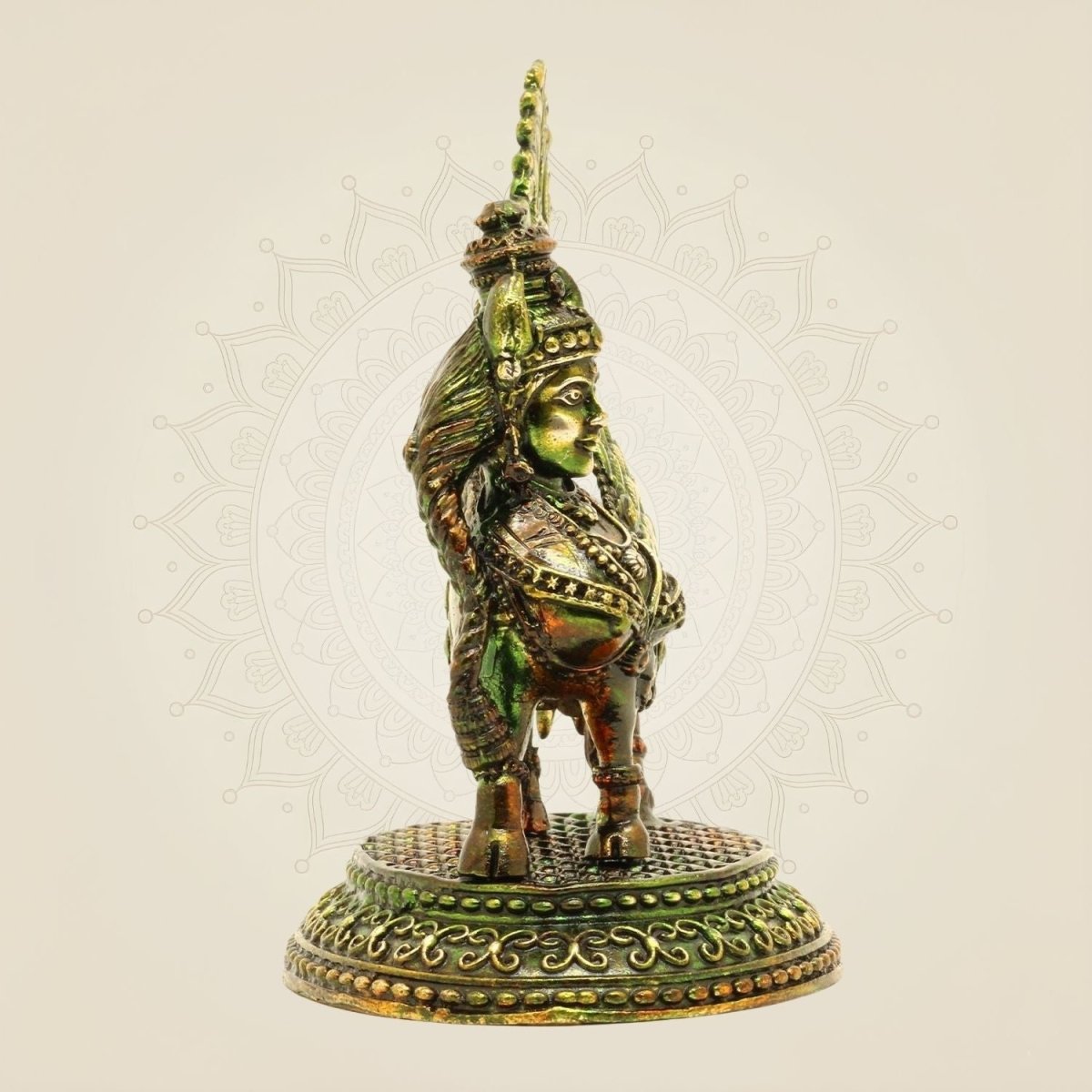 Brass Kamdhenu Cow Idol