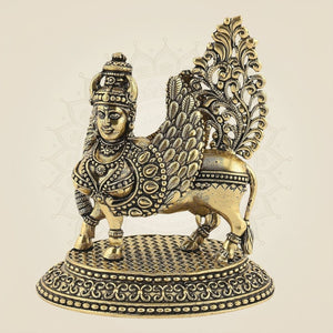 Brass Kamdhenu Cow Murti