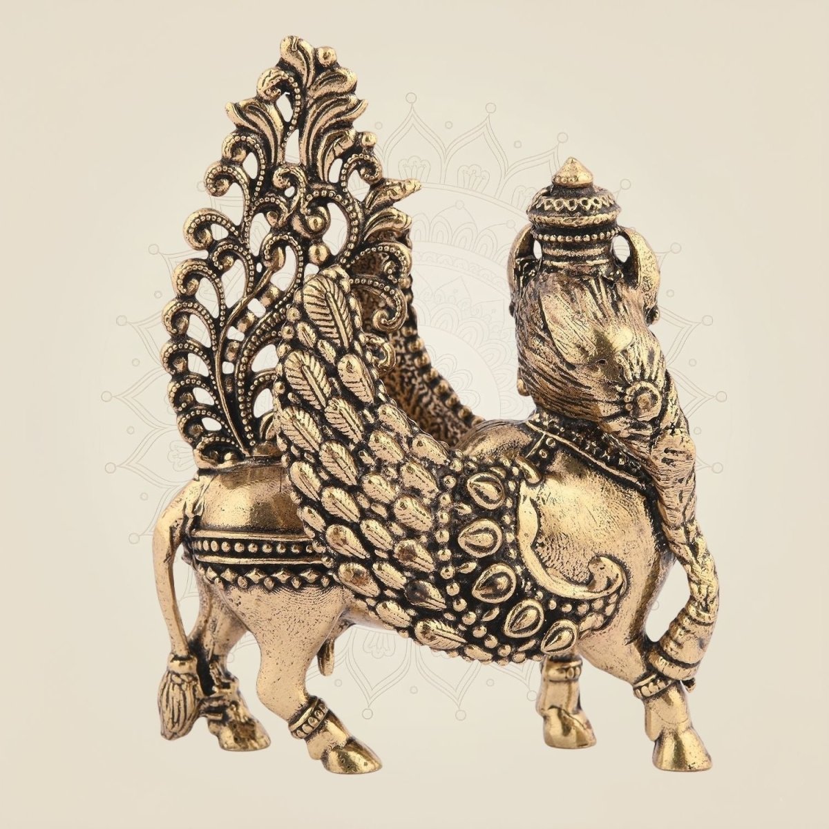 Kamdhenu Cow Brass Murti