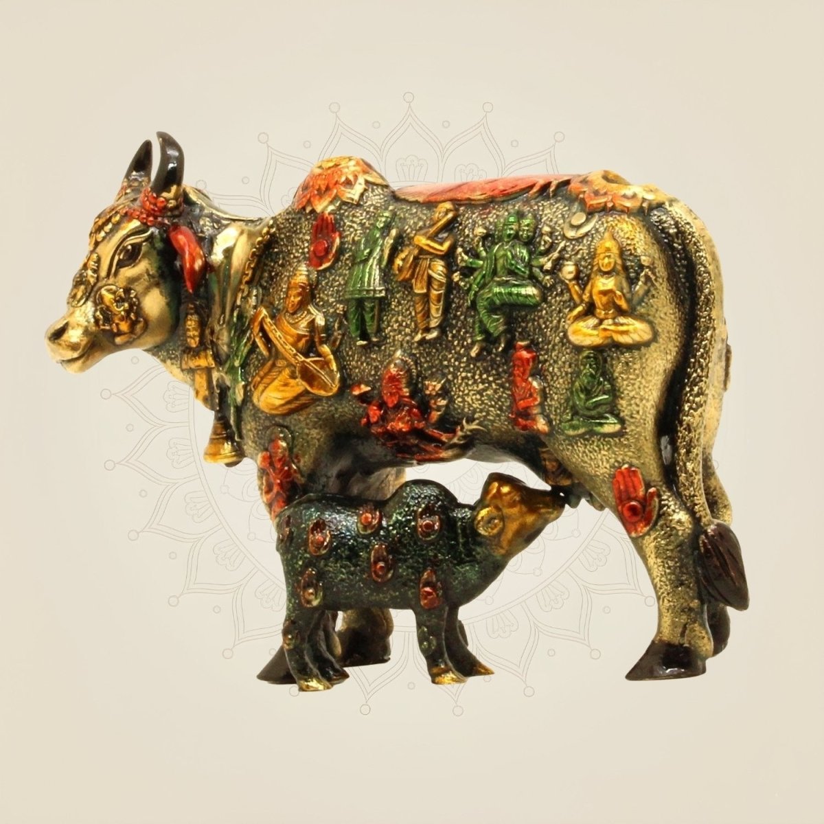 Diviner idol of Kamdhenu Cow & Calf