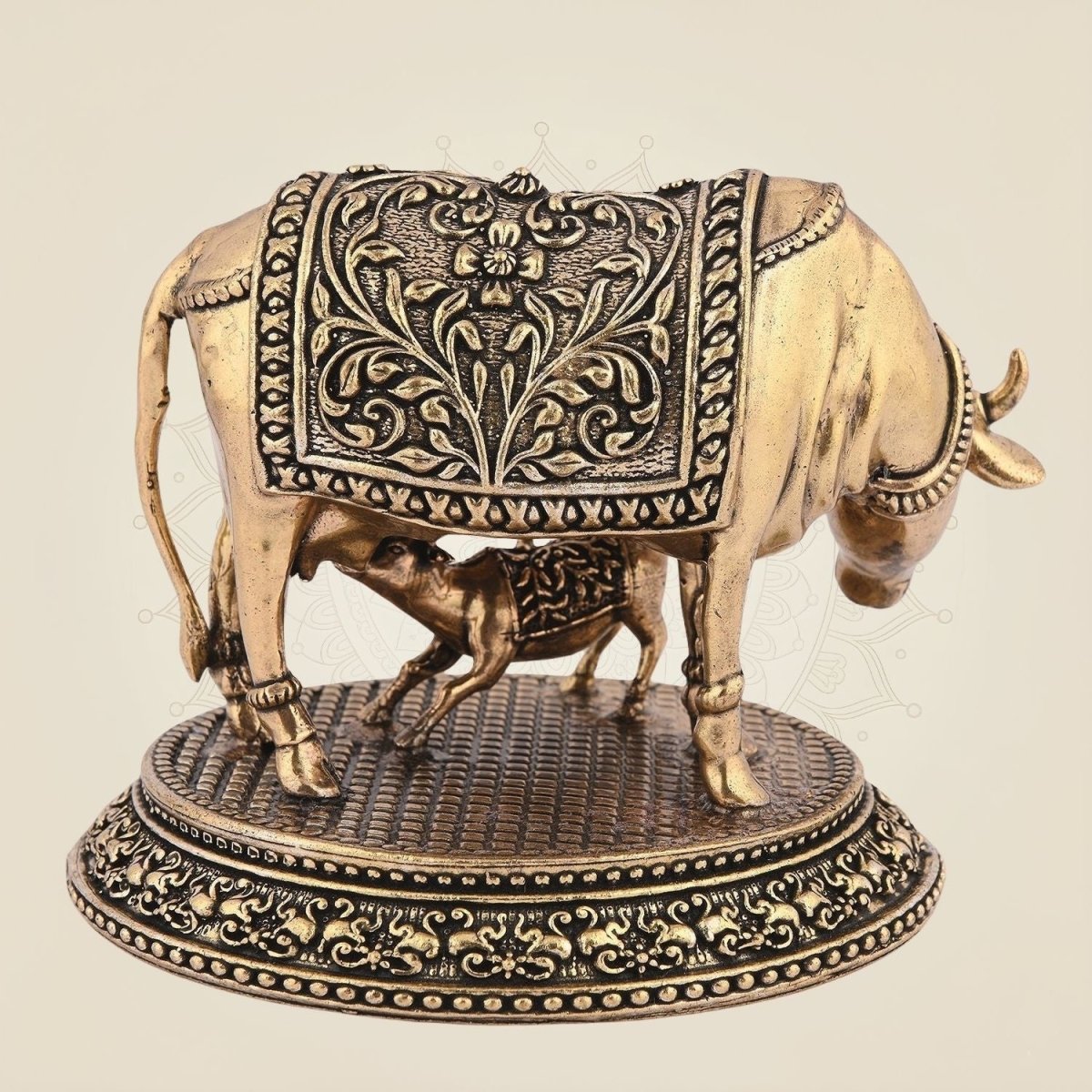 Kamdhenu Cow Brass Idol