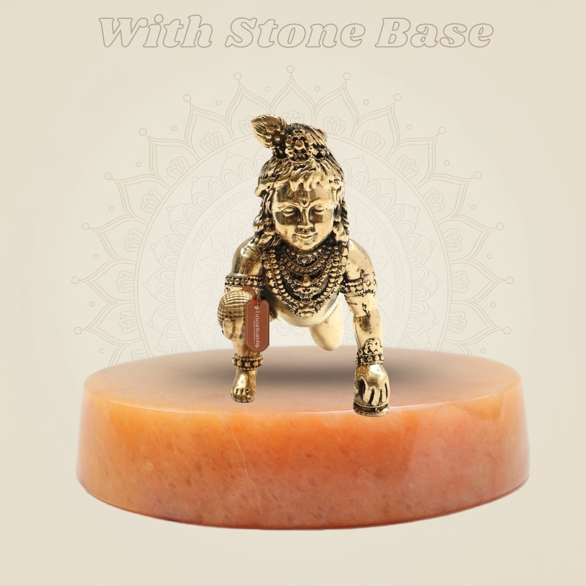 Kanha Ji Brass Idol - 3 Inch Handcrafted Murti for Wealth & Positivity - Luxeartisanship