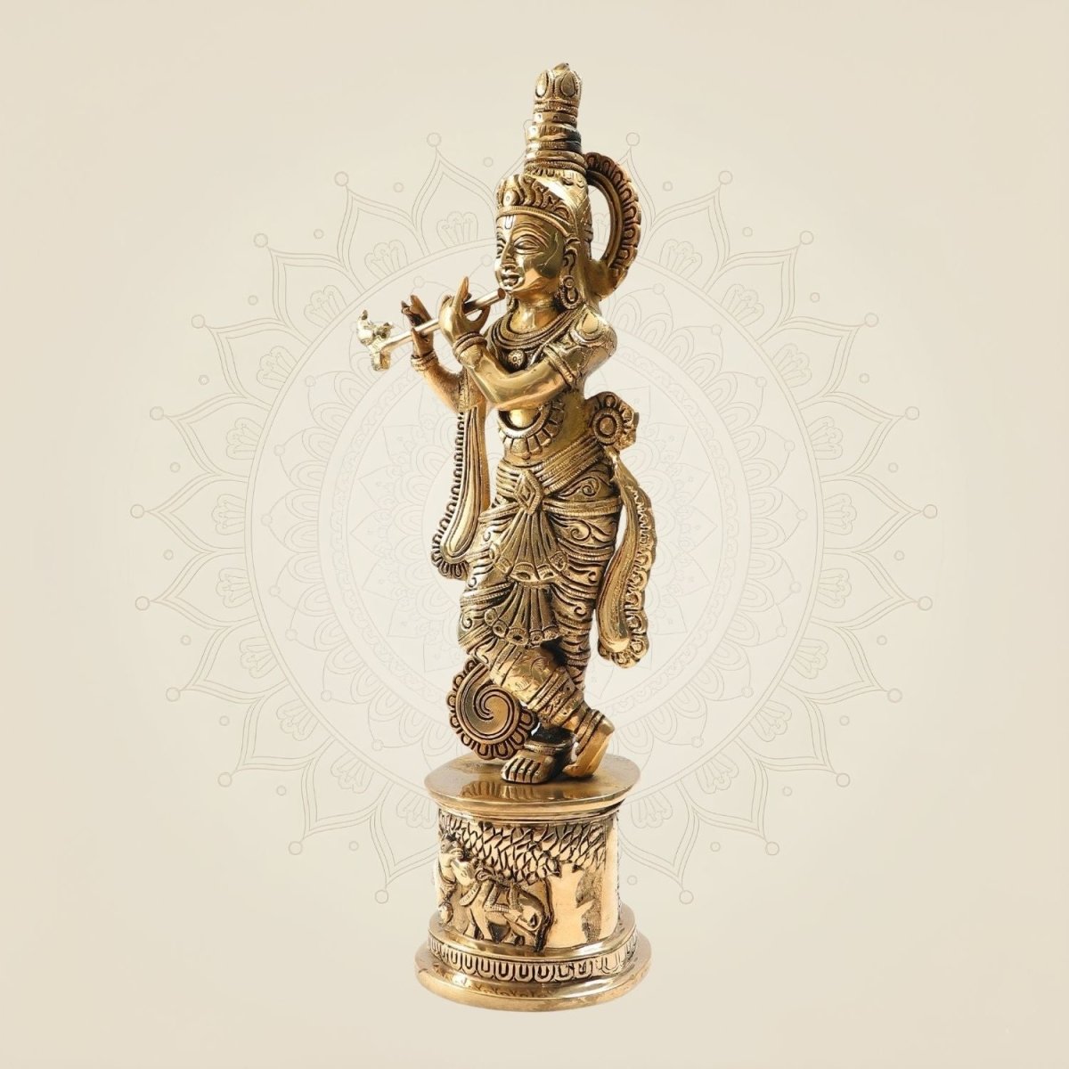 Krishna Brass Statue
