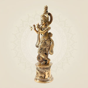 Krishna Brass Statue