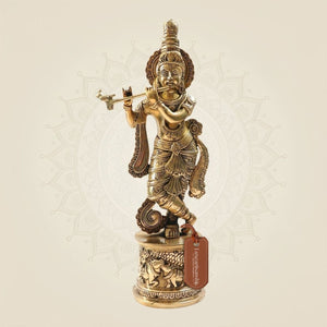 Krishna Brass Idol 15"