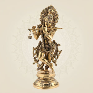Krishna with Flute Idol 12.75"