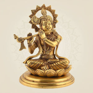 Krishna with Flute Idol 7.5 inches