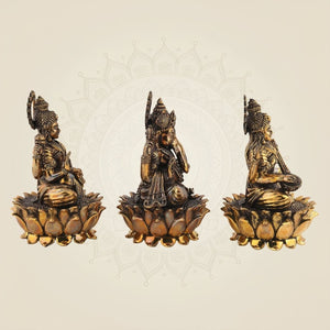 Laxmi Ganesha Saraswati Statue