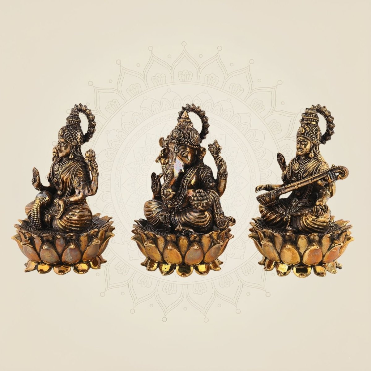 Laxmi Ganesha Saraswati Murti