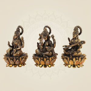 Laxmi Ganesha Saraswati Murti