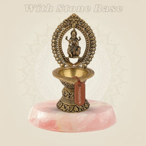 Oil Lamp on gemstone base