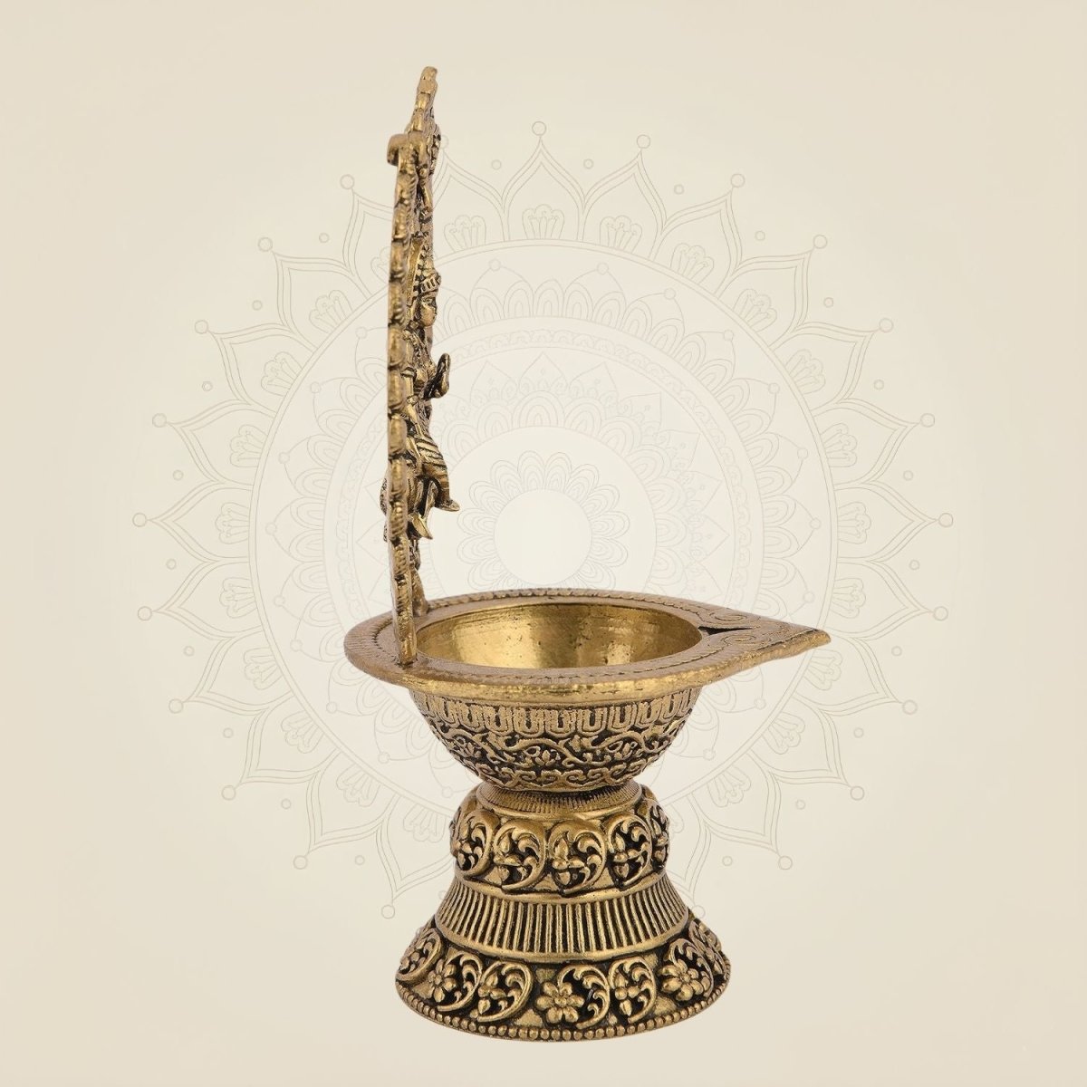 Lakshmi Mata Brass Diya for Wealth & Blessings