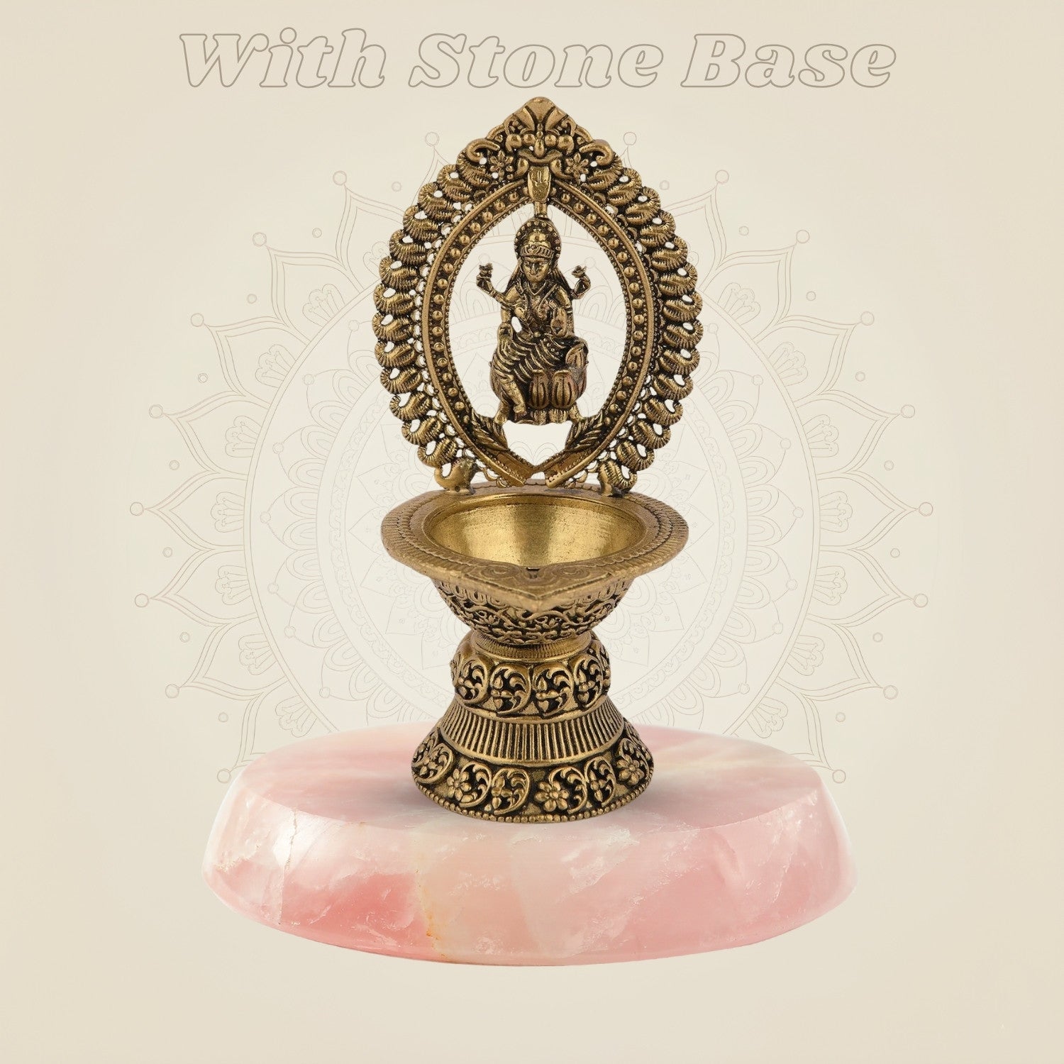 Oil Lamp on gemstone base