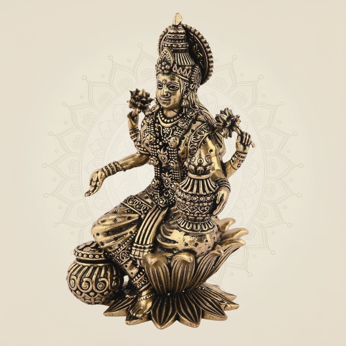 Handcrafted Pure Brass Sculpture for Wealth