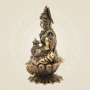 Lakshmi on Lotus Idol for Wealth