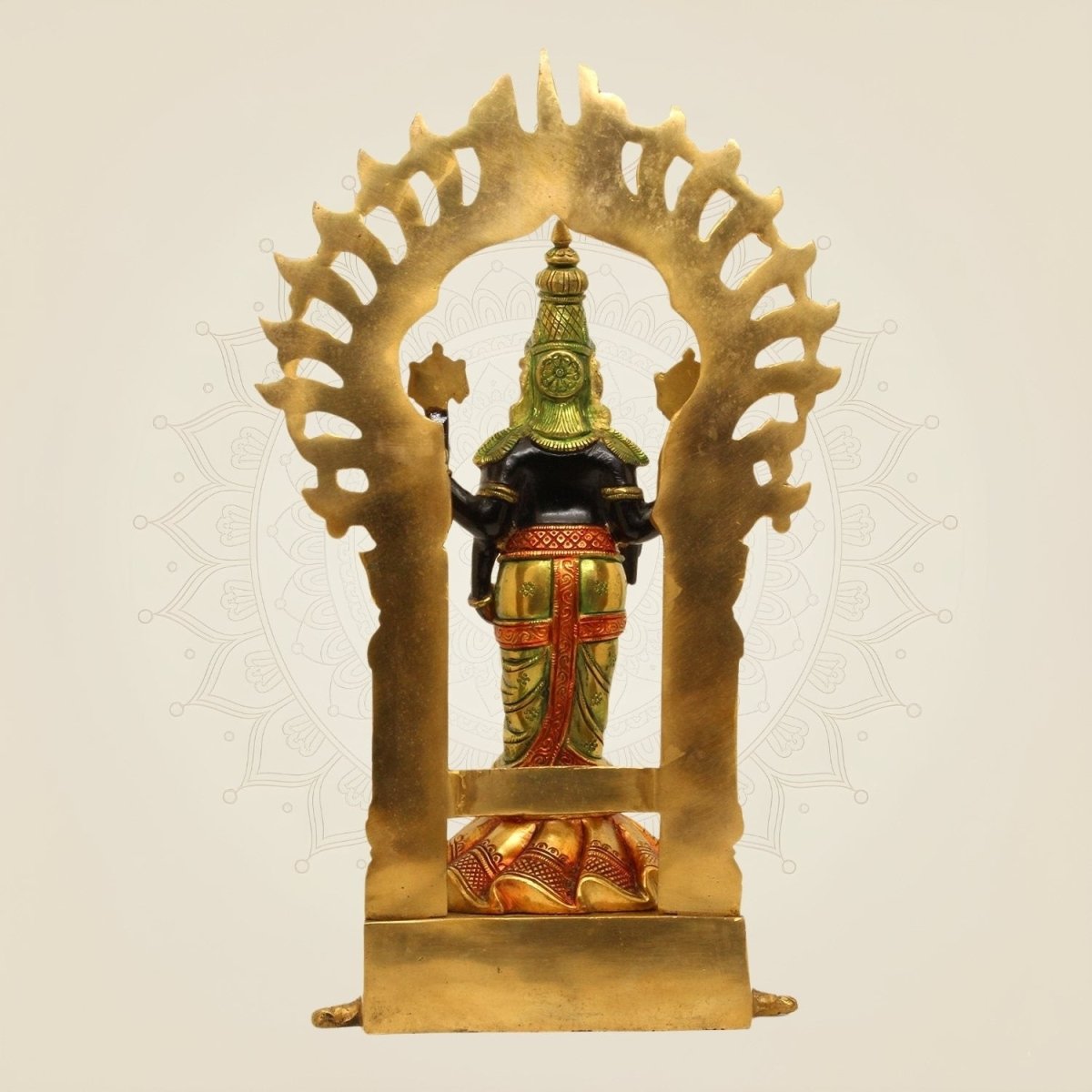 Large Size 16.75" Brass Balaji Idol