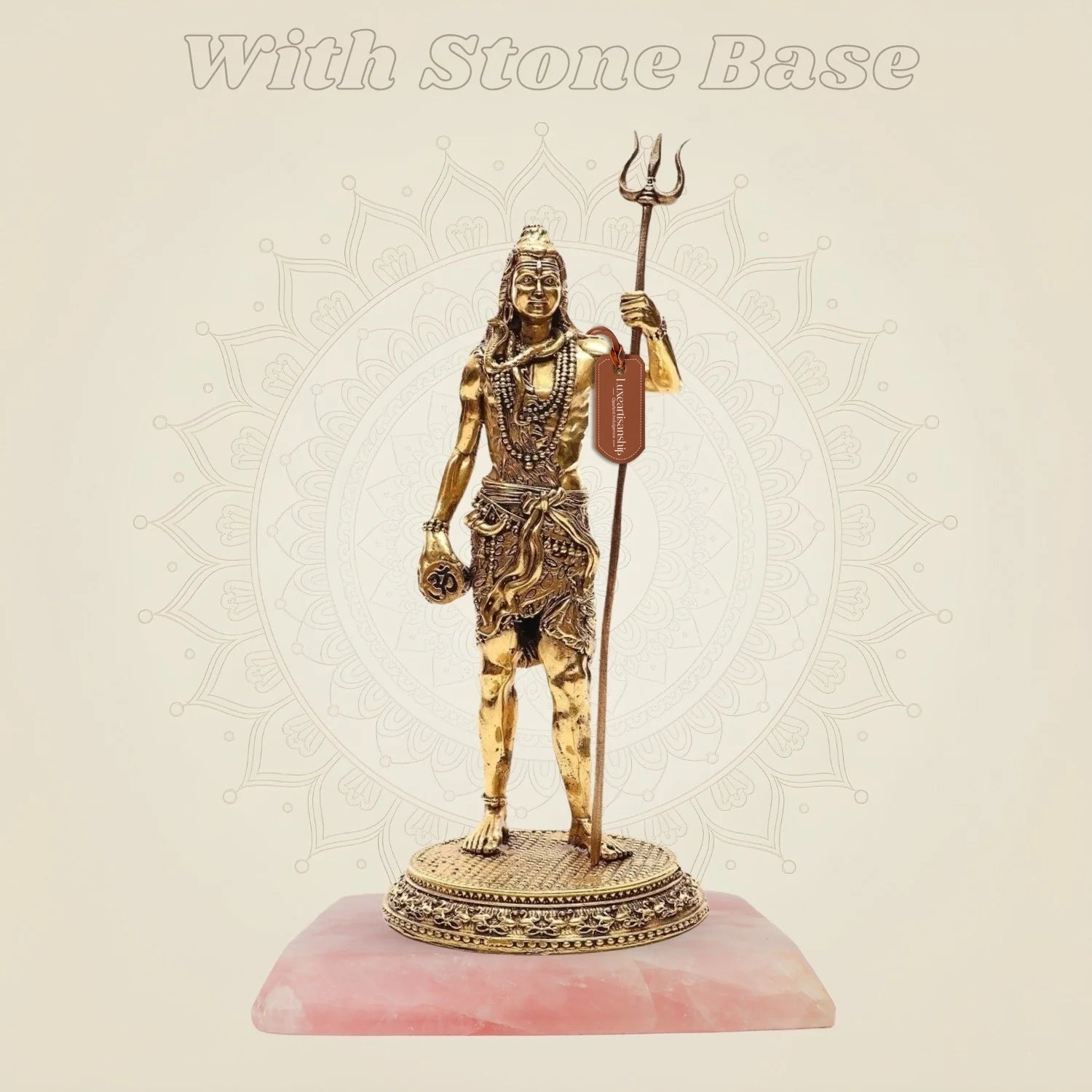 Lord Shiva with stone base