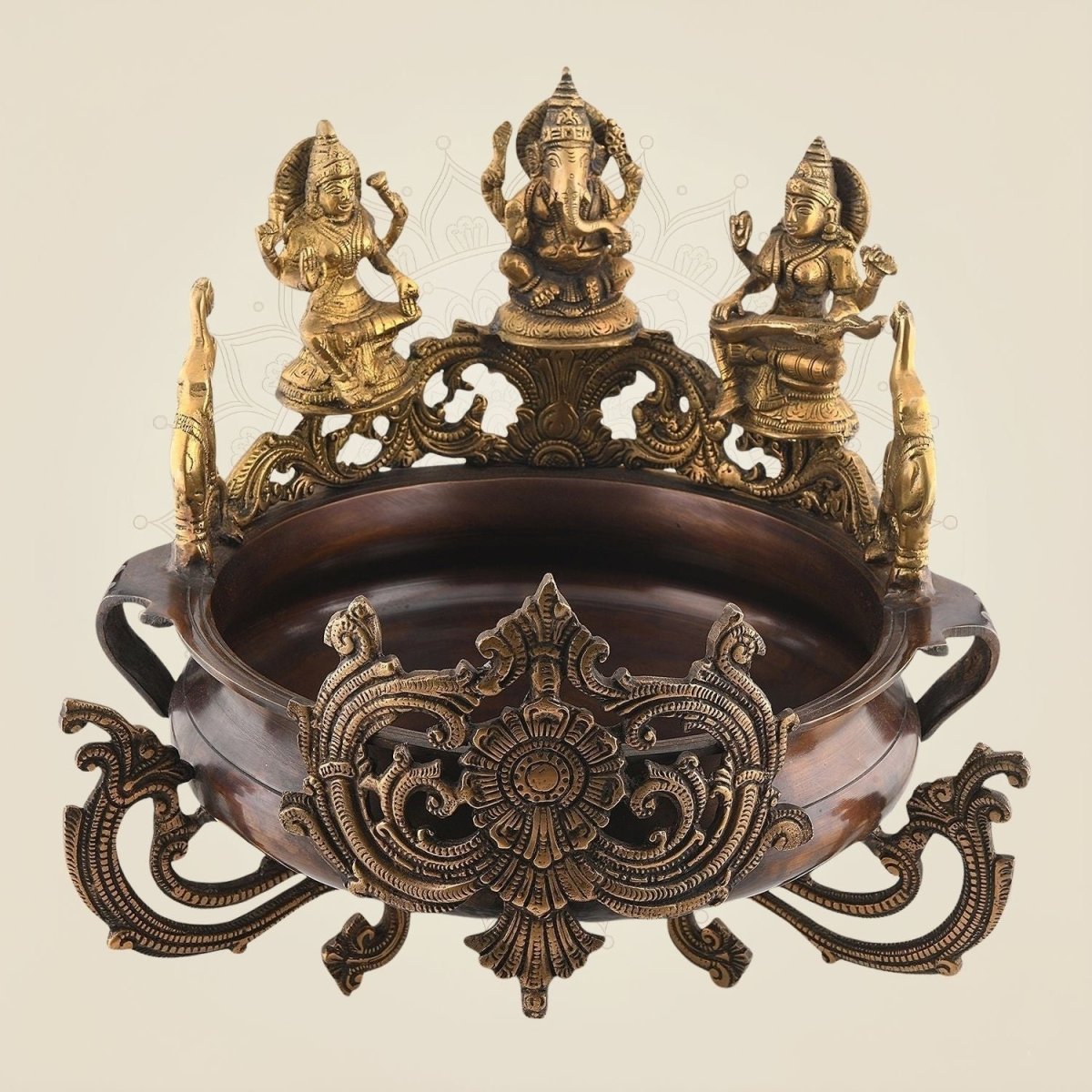 Laxmi Ganesh Saraswati Brass Urli