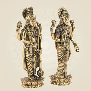 Handmade Laxmi Ji & Vishnu Ji Murti