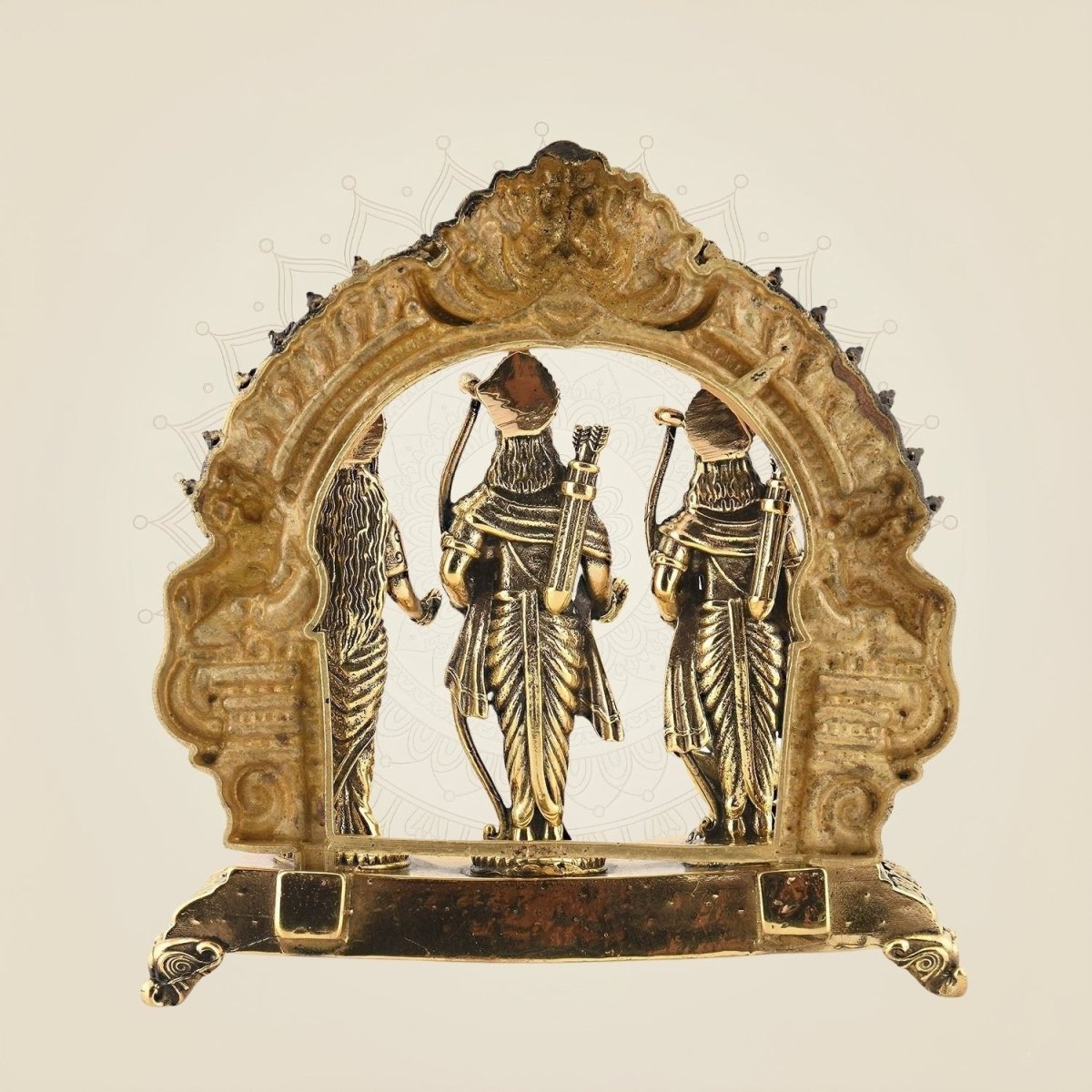 Lightweight 5" Brass Ram Darbar for Décor