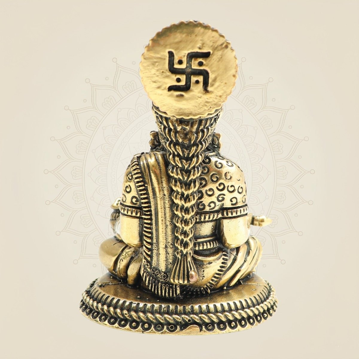 Lightweight Brass Annapurna Devi Idol – Superfine Statue for Puja & Décor 3.25" - Luxeartisanship