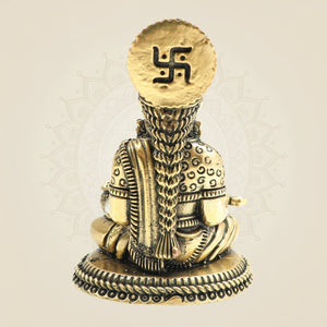 Lightweight Brass Annapurna Devi Idol – Superfine Statue for Puja & Décor 3.25" - Luxeartisanship