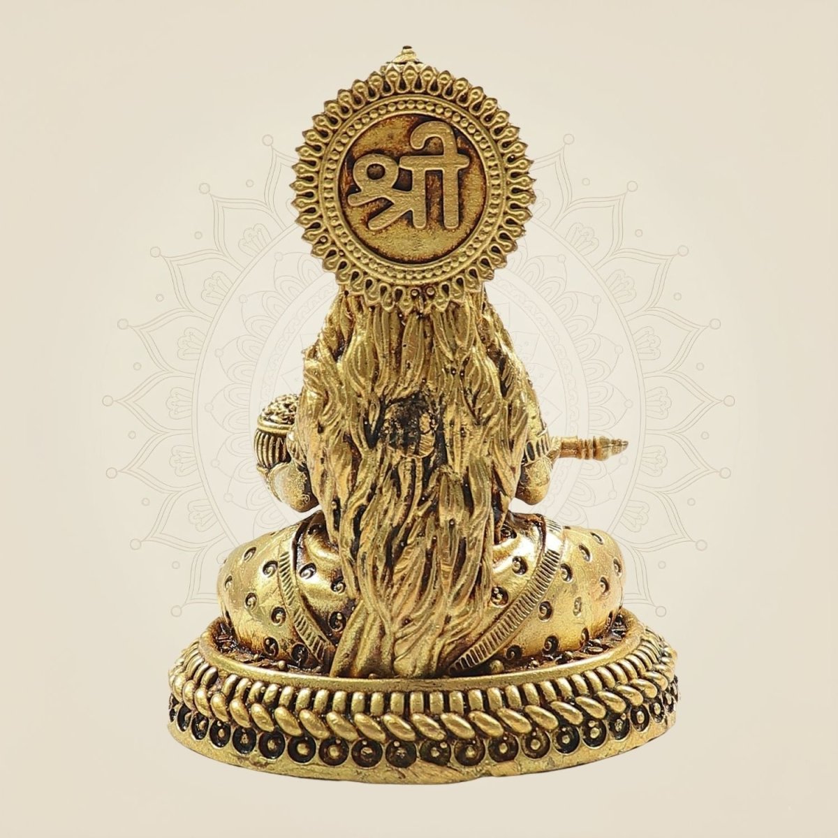 Lightweight Brass Annapurna Devi Idol – Superfine Statue for Puja & Décor 3.25" - Luxeartisanship