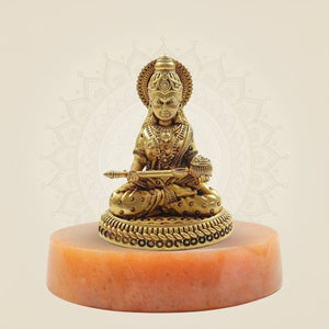 Lightweight Brass Annapurna Devi Idol – Superfine Statue for Puja & Décor 3.25" - Luxeartisanship