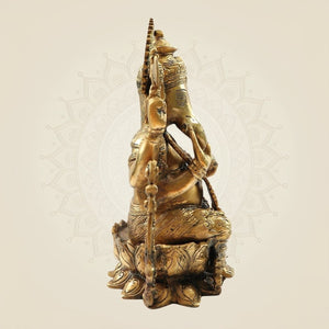Heavy Handcrafted Ganpati Murti - 12.25"