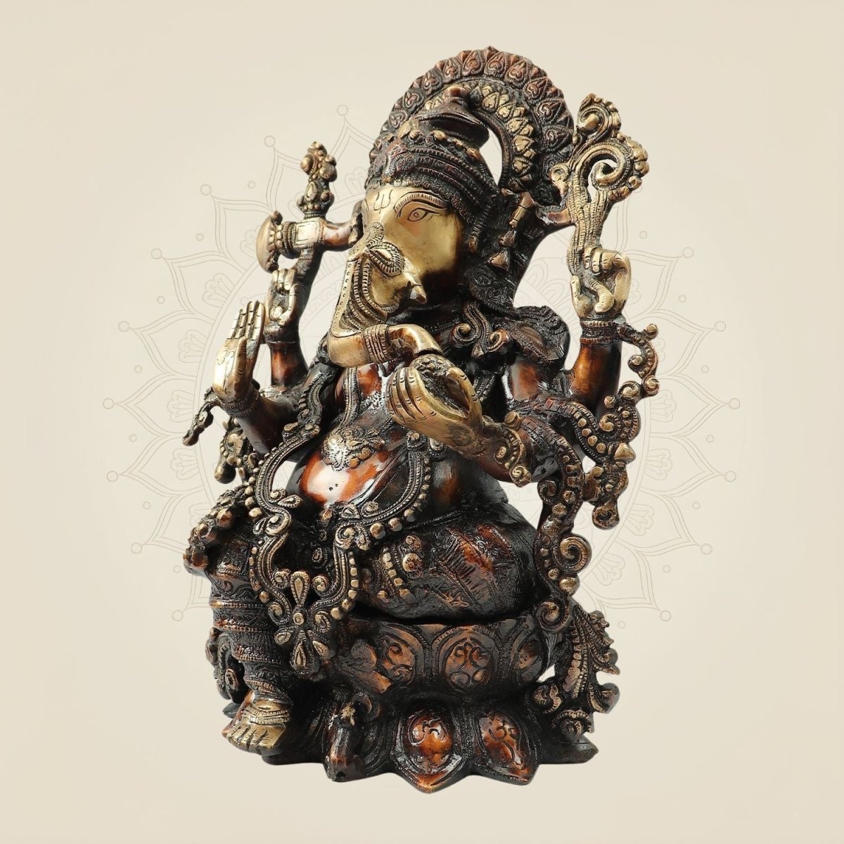 Lord Ganesha Brass Murti