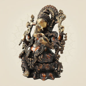 Lord Ganesha Brass Murti