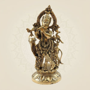 Lord Krishna Brass Idol