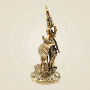 Lord Krishna Handcrafted Murti 12"