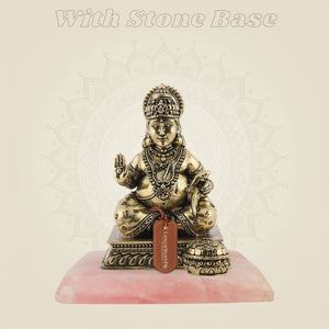 Brass Kuber Sculpture with stone Base